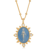 French Blue Lady Lourdes Pendant
