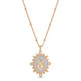 Two-Tone Lady Lourdes Pendant