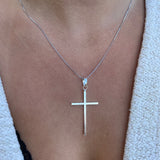 Vigil Cross Necklace - Silver
