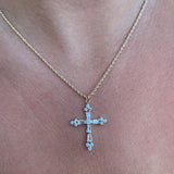 Queen's Cross Necklace - Silver