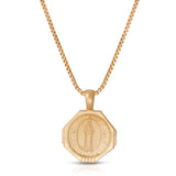 Sofia Pendant Necklace in Golden Nude