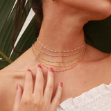 Enamel Beaded Choker