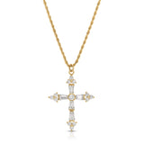 Queen's Cross Necklace - Silver