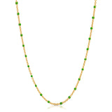 Enamel Beaded Choker