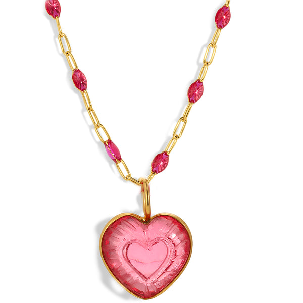 Amalfi Carved Heart Necklace
