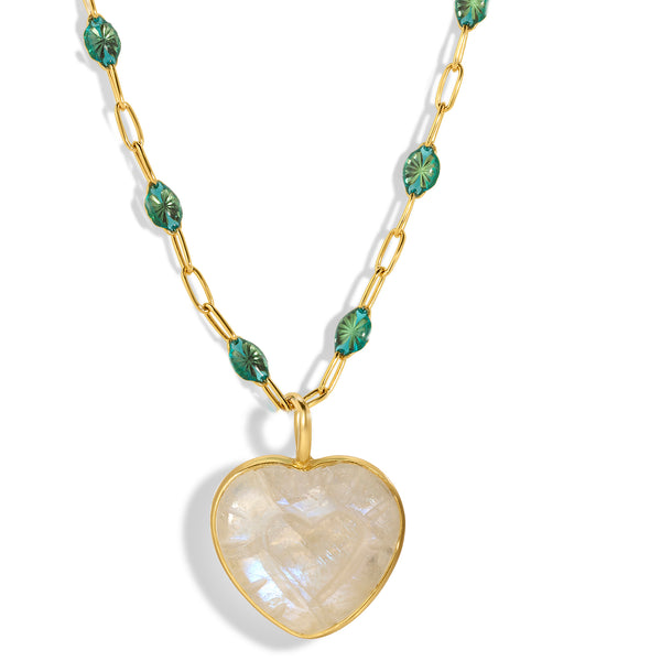 Maldives Carved Heart Necklace