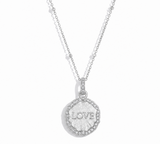 Joy Dravecky Love Charm Necklace - Silver, front product view