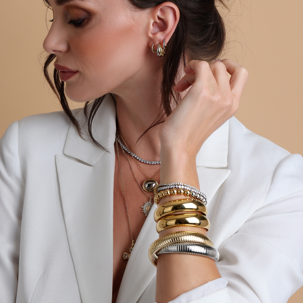Mixed Metal Power Cuff