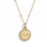 Joy Dravecky Love Charm Necklace, front product view