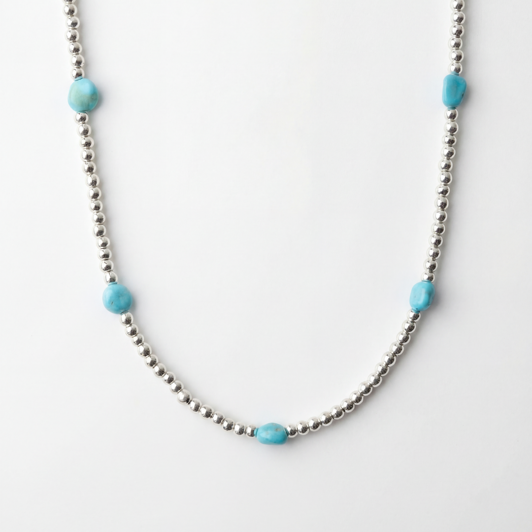 Americana Beaded Necklace - Turquoise