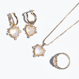 Heavenly heart Necklace - Moonstone