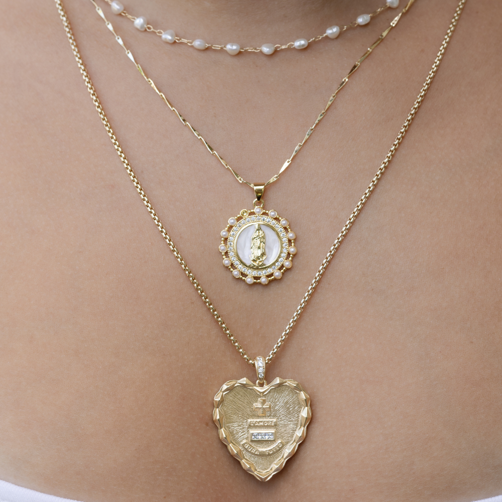 アクセサリー CHAIN MANTEl NECKLACE Mantle of Protection Necklace – Joy Dravecky