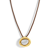 Claudia Adjustable Leather Necklace