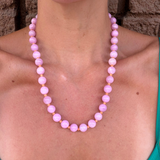 Rainbow Sherbet Gemstone Necklace - Lavender and Peach