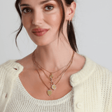 Gold Shield of Faith Necklace