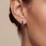 Joy Dravecky Francesca Stone Hoop - Kyanite, alternate product view