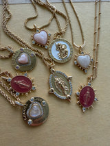 Lady Lourdes Pendant - Pink Rose