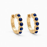 Joy Dravecky Francesca Stone Hoop - Kyanite, front product view