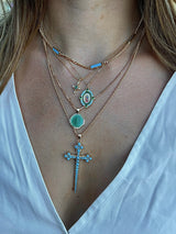 Our Lady Guadalupe Necklace - Green