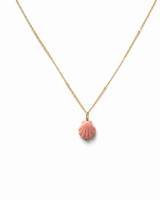 Carved Clam Shell Necklace