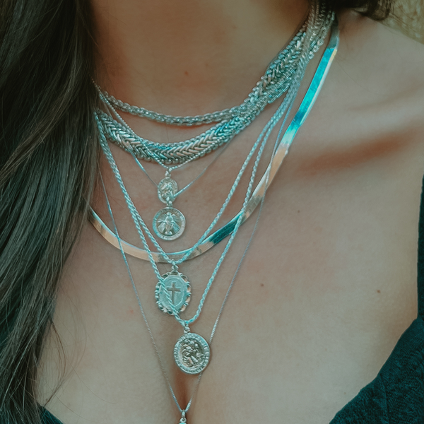 Miraculous Mary Necklace - Silver