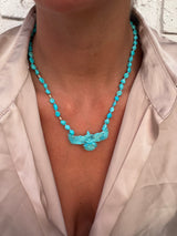 Carved Eagle Necklace with Sleeping Beauty