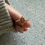 Lady Lourdes Ring - Pink Rose