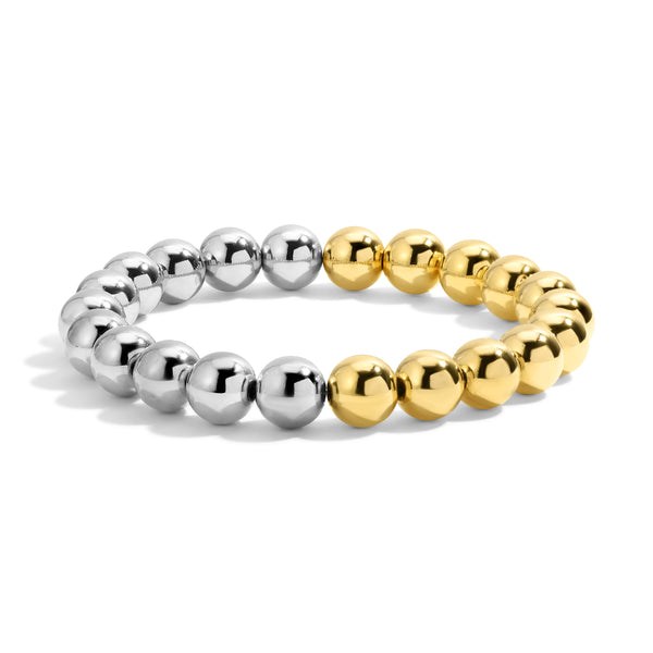 Claudia Mixed Metal Bead Bracelet
