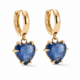 Joy Dravecky Lover Stone Heart Hoop - Kyanite, front product view
