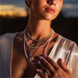 Lover Heart Necklace - Moonstone