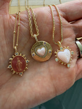 Lady Lourdes Pendant - Pink Rose