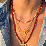 Solara Thunderbird Necklace - Red Conch