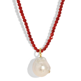 Treasured Pearl Necklace - Ruby