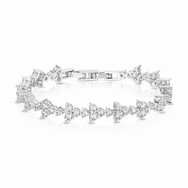 Esley Tennis Bracelet - Silver