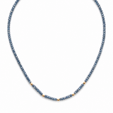 Aurelia Ellipse faceted zircon and gold-filled oval bead necklace