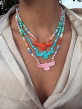 Carved Eagle Necklace with Sleeping Beauty