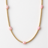 Americana Beaded Necklace - Pink Conch