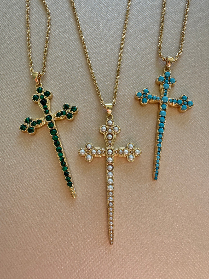 Athena Cross - Turquoise