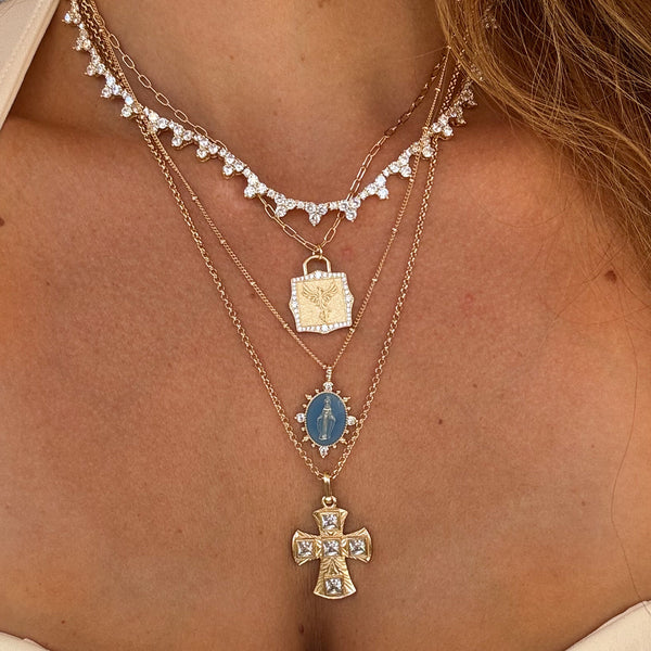 Phoenix Rising Necklace - White