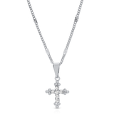 Bali Cross Necklace - Silver