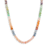 Rainbow Opal Beaded Necklace - Knotted
