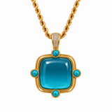 Sample Sale #162 - Bezel Stone Necklace