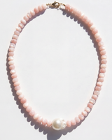 Pink Shell Baroque Pearl Necklace