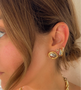 Claudia Mixed Metal Hoop