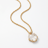 Joy Dravecky Lover Heart Necklace - Moonstone, front product view