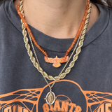 Soaring Strength Eagle Necklace - Red Conch