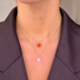 Carved Clam Shell Necklace