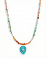 The Heart of Summer Necklace - Turquoise and Opal