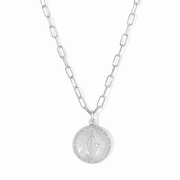 Miraculous Medal Pendant - Silver