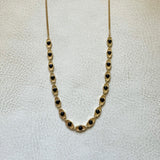 New Tennis Gemstone Necklace -Black Onyx